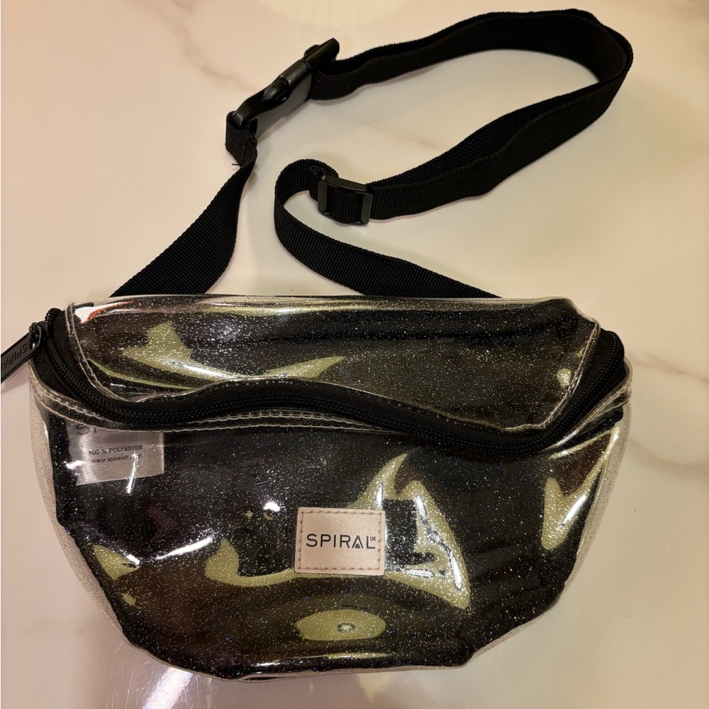 See-Through Transparent Glitter Fanny Pack